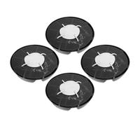 4pcs Self Watering Plant Saucer Plastic Pot Base 32x32x6cm | Black Elevated Stand, Window, Mesh Platform, Spill-Proof Drainable Design for Work Spaces and Beginners