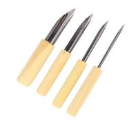 4pcs Semi Round Clay Hole Cutter Less Steel Pottery Punch Hole Sculpting, Multifunctional Accessory For Home Use