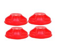 4pcs Sensor Dust Cover Plastic Red Protective Case