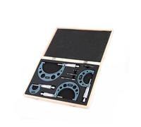 4Pcs/set 0-25mm-50mm-75mm-100mm 4 Precision Outside Micrometer Set With Standards Ratchet Stop Range 0.01mm Graduation Tool Kit Woodworking Tools