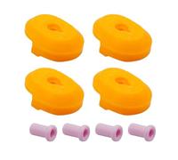 4Pcs / Set 3D Printer Protective Adapter Mounting Ceramic Feed Throat Guard for X1C P1P P1S 3D Printer Accessories Ceramic Adapter Protector