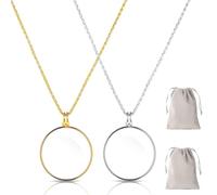 4Pcs Set 5X Magnifying Monocle Eyeglass with Grey Pouch - Compact Magnifying Glass for Precision Tasks, Reading, and Crafting | Ideal for Watch Repair, Sewing, Carving, and Map Reading