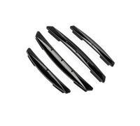 4Pcs/Set Car Door Edge Invisible Protective Strips, Black Front Rear Door PVC Anti-Scratches Anti-Collision Buffer Trim with Adhesive Tapes Protection Strip Universal Fits for Most Cars