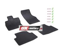 4pcs set car floor mats Flex PU black f. VW Passat 2014-
