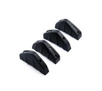 4pcs/set Car Rear Lower Bumper Lip Diffuser Spoiler Shark Fins Wing Splitter Spoiler Universal Car Modified Accessories(Black)
