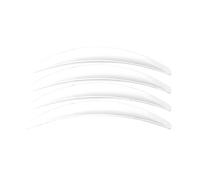 4Pcs/Set Car Wheel Eyebrow Arch Trim Side Fender Flare Strip For Tesla For Model 3 2017-2021 Wheel Eyebrow Protector(White)