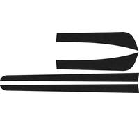 4pcs/set Carbon Fiber For Civic 9th 2010 2011 2012 2013 2014 2015 Decal Car Side Skirt Sticker Car Lower Skirt