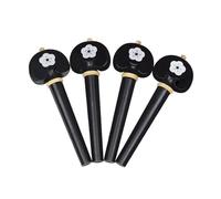 4Pcs/set Cello Peg Drop Cello Shaft Handle For Cello Ebony Cello Peg Cello Accessories Tuning Peg Wood Cello Peg Tuners
