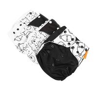 4pcs/Set Cloth Diaper Cover Washable Reusable Newborn Nappy Cover Size A N Nappy Size A Cloth Diaper Washable (A)