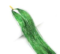 4PCS/SET Colourful Shiny Threads Glitter Hair Tinsel Gold Silk Hair Glitter String Extensions Accessories For Women Headdress
