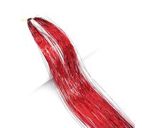4PCS/SET Colourful Shiny Threads Glitter Hair Tinsel Gold Silk Hair Glitter String Extensions Accessories For Women Headdress