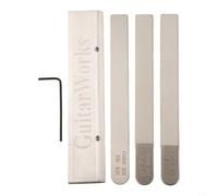 4PCS/Set Guitar Nut Files, Guitar Bridge Saddle Nut Files Set, Fret Crowning Slot Filing Luthier Repair Tool Kit For Bass, Ukulele, Acoustic & Electric Guitar Nut Slot Polish