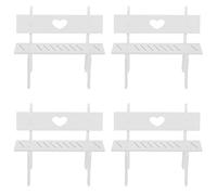 4Pcs/Set Hanging Foot Doll Small Chair Stool Art Crafts Ornament for Desktop Decoration