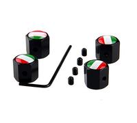 4Pcs/Set Italian Flag Style Bike Motorcycle Car Tire Valve Stem Caps For Car/Motorcycle,Air Leakproof And Protection Your Valve Stem