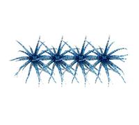 4pcs/Set Lure Floating Sea Urchin Soft Bait Anti Bite Realistic Floating TPR Sea Urchin Spiky Ball for Bass Fishing Drop Saltwater Fishing Gear (S Clear Blue Flash) (P)