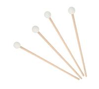 4Pcs/Set Marimba Mallets,Smooth Surface Soft Silicone Ball Head Yarn Mallets Percussion,Solid and Stable Interface Yarn Mallets,for Beginners Training on Marimba Instruments