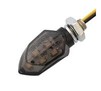 4PCS/set Mini Motorcycle Smoke Lens Turn Signal Light 5LED 12V Amber Blinker Indicator Lamp Motorcycle Universal Easy To Install,obvious