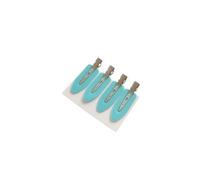 4pcs/set No Bend Seamless Hair Clips Side Bangs Barrette Makeup Washing Face Accessories Women Girls Styling Hairpins(Light blue 4PCS)