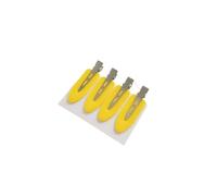 4pcs/set No Bend Seamless Hair Clips Side Bangs Barrette Makeup Washing Face Accessories Women Girls Styling Hairpins(Yellow 4PCS)