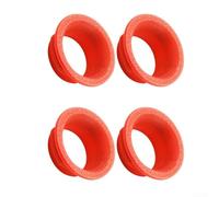 4pcs Set of Brake Clamp Rings for MT5 and For MT7 4 Piston Calipers to Enhance and Personalize the Appearance of Bicycle Brake Systems (Red)