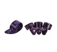 4pcs/set Plastic Guitar Finger Picks Fingertip Thumb Plectrums Nail Protectors Tool For Bass Instrument Parts Accessory Gauge Celluloid Guitar Picks In A Box Picks Holder