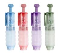 4pcs/set Press Tape Dispenser Tape Rollers Replaceable Handbook Dot Glue Roller Applicator for School Office Scrapbooking Supplies