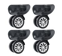 4pcs/set Replacement Swivel Wheel, Luggage Suitcase Wheels, Universal Wheel Black