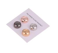 4Pcs/set Safe Hijab Brooch Metal Plating Magnetic Clip Luxury Accessory No Hole Pins Magnet For Scarf(6)