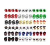 4Pcs/Set Skull Style Tire Valve Caps for Tires, Universal Stem Valve Caps, Attractive Dustproof Caps Car Accessories(C0652-Gold)