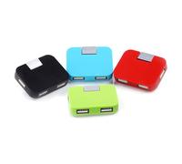 4pcs/set Small USB Hubs 4 Port Expander Foldable Square Shape Adapter For Laptops And Computer Accessories