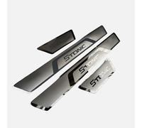 4pcs/Set Stainless Steel Car Door Sill Scuff Trim for KIA STONIC 2017-2025, Car Door Sill Scuff Plate Guard Sills Door Entry Guard Protector Trim