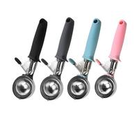 4Pcs / Set Sturdy Stainless Steel Ice Cream Tools Suitable for Bakeries Cafes and Household Kitchens Resistant Spoon Set