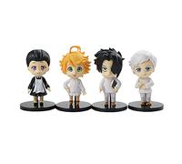 4PCS/Set The Promised Neverland 10cm Figures Ray Emma Norman Character Figures Collectible Desktop Ornaments