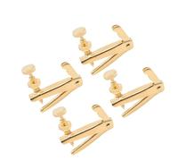 4pcs/set Violin Fine Tuners Spinner Adjuster Strings Hooks Golden Plated Fit violin parts (Color : 3/4 4/4)