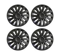 4PCS/Set Wheel Caps Compatible For Tesla Model 3 Highland 2024 2025 18Inch Sword Shadow Replacement Wheel Hubcap Full Rim Cover Accessories(Matte Black)