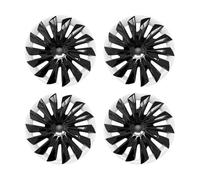 4PCS/Set Wheel Caps Compatible For Tesla Model 3 Highland 2024 2025 18Inch Sword Shadow Replacement Wheel Hubcap Full Rim Cover Accessories(White)