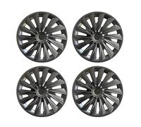 4PCS/Set Wheel Caps Compatible For Tesla Model 3 Highland 2024 2025 18Inch Sword Shadow Replacement Wheel Hubcap Full Rim Cover Accessories(Gun Grey)