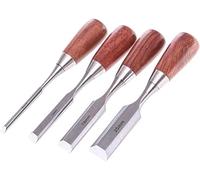 4Pcs/Set Wood Chisels, Short Handle Household Wood Carving Tools, Stainless Steel Sharp Handmade Wood Carving Knives for Carpenters/Carvers/Artists' Carving Tools