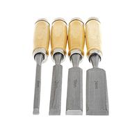 4Pcs/Set Wood Sculpture Flat Chisel DIY Woodworking Hand Tool