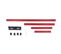 4Pcs Set Woodworking Measuring Ruler, 6/8/12/20In Metric Imperial Accuracy Scribing, Aluminum Alloy Architect Triangular Scale