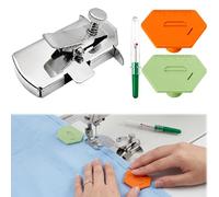 4pcs Sewing Machine Accessories, Magnetic Seam Guide Set with Seam Guide Rails and Thread Cutter, Sewing Tools for Accurate Stitching, for Daily DIY and Professional Sewing