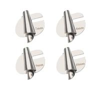 4PCS Sewing Machine Accessories Rolled Hem Presser Foot, 7-10mm Rolled Hem Sewing Machine Presser Foot Stainless Steel Hemming Pressure Feet Magnetic Seam Guide Sewing Clips for Quilting and Hemming