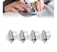 4PCS Sewing Machine Accessories Rolled Hem Presser Foot, Sewing Accessories With 4-Sizes(7-10mm) Stainless Steel Sewing Rolled Hem Presser Foot For Home Suitable for A Wide Range