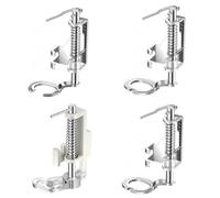 4Pcs Sewing Machine Foot, Including Open Embroidery Presser Foot and Free Embroidery Presser Foot, Suitable for Singer, Brother, Janome and Other Sewing Machines to Meet Various Sewing Needs