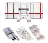 4PCS Sewing Machine Presser Foot Set - 1/4" Quilting Foot with Guide, Parallel Guide Stitch Foot & 2 Extra Styles, Compatible with Brother, Singer & Most Low-Shank Sewing Machines