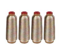 4Pcs Sewing Machine Thread, Polyester Embroidery Thread, 3000 Yards Skin Friendly Thread for Sewing Machine Handicrafts Stitching Job, Includes Plastic Core Spools for Garment