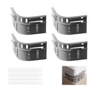 4Pcs Sheet Holders For Bedding, Bed Sheet Holder, Sheet Locks With Invisible Lock Strips, Heavy Duty Fitted Bed Sheet Clips For Corners, Grippers And Fasteners For Bedding, Holders For Twin Queen King