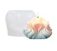 4PCS Shell Scented Candle Silicone Mold Exclusive for Handmade Souvenirs Aromatherapy Decoration Mould for Making Candles(White04)