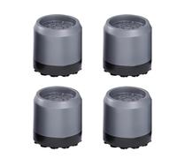 4Pcs Shock-absorbing Pads Washing Machine Feet Mat Anti Vibration Pads for Dryer, Dishwasher, Refrigerator, Washer(Heightened Gray-Black)