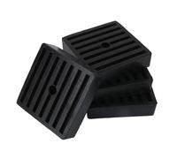 4pcs Shock Pad for Air Compressor, 8x8x2cm/3.15x3.15x0.79in Rubber Stabiliser Shock Absorber Anti Vibration Feet Mat for Air Compressor Washing Machine Dryer Treadmill